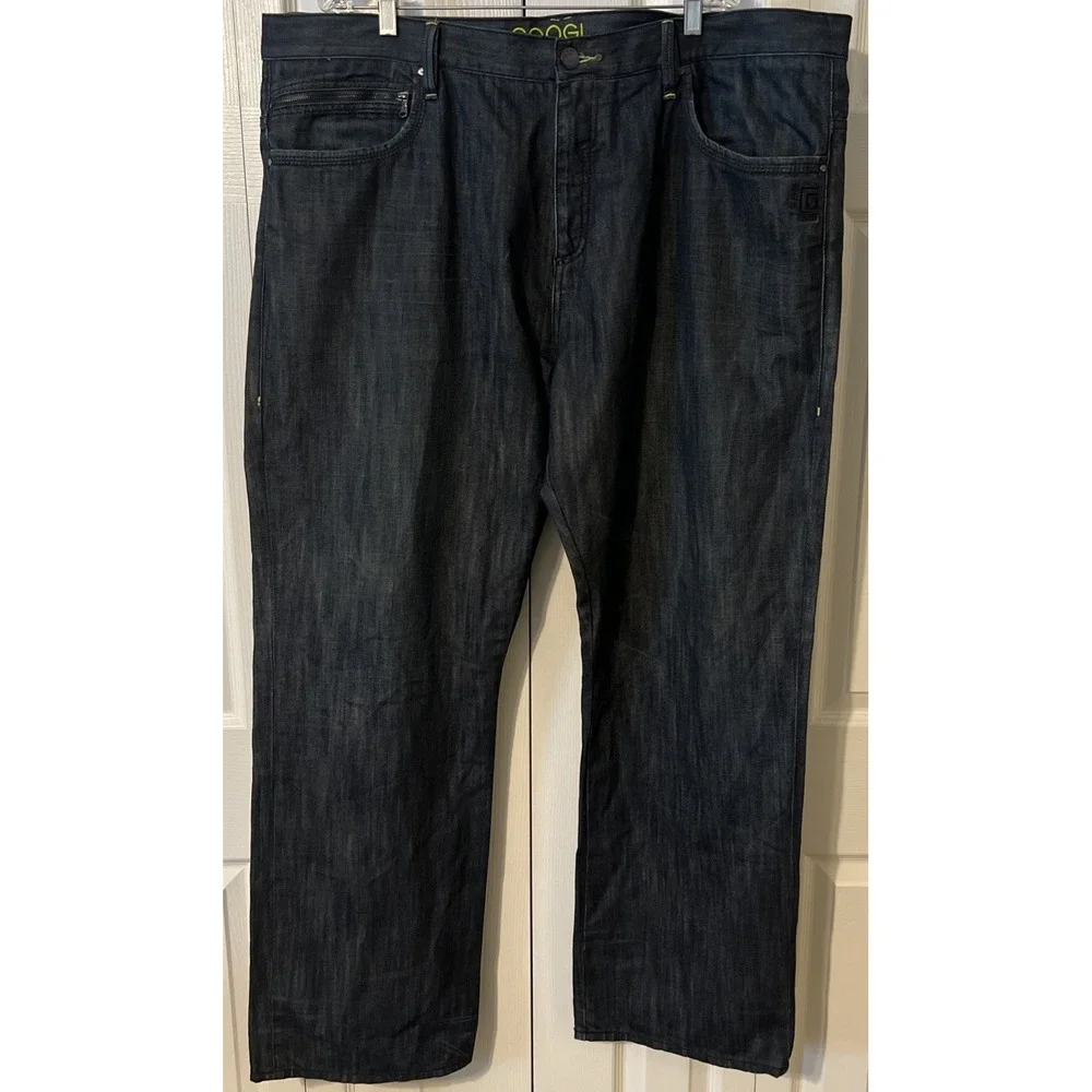 Coogi Dark Wash Wide Leg Y2K Baggy Skater  Jeans, JNCO Style, Size 44x35 (46x35)